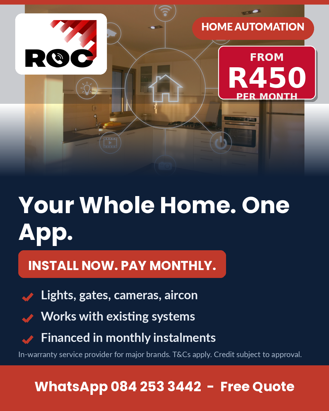 Gate Motor & Automation — install now, pay monthly from R450/month